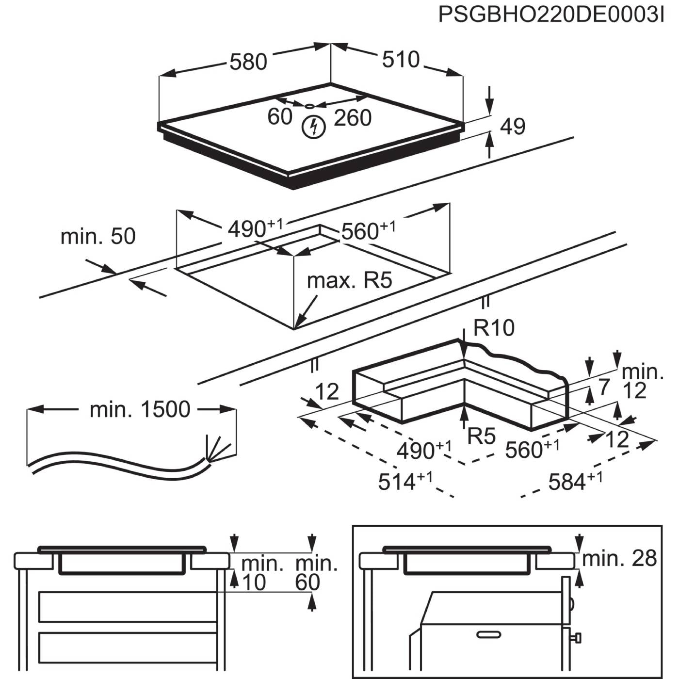 Plaque induction ELECTROLUX  - EIV66453I