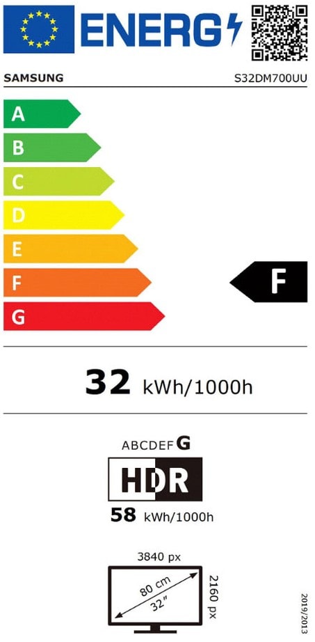 Ecran 32 pouces 4K Ultra HD SAMSUNG Dalle VA 60 Hz 4ms - LS32DM700UUXEN