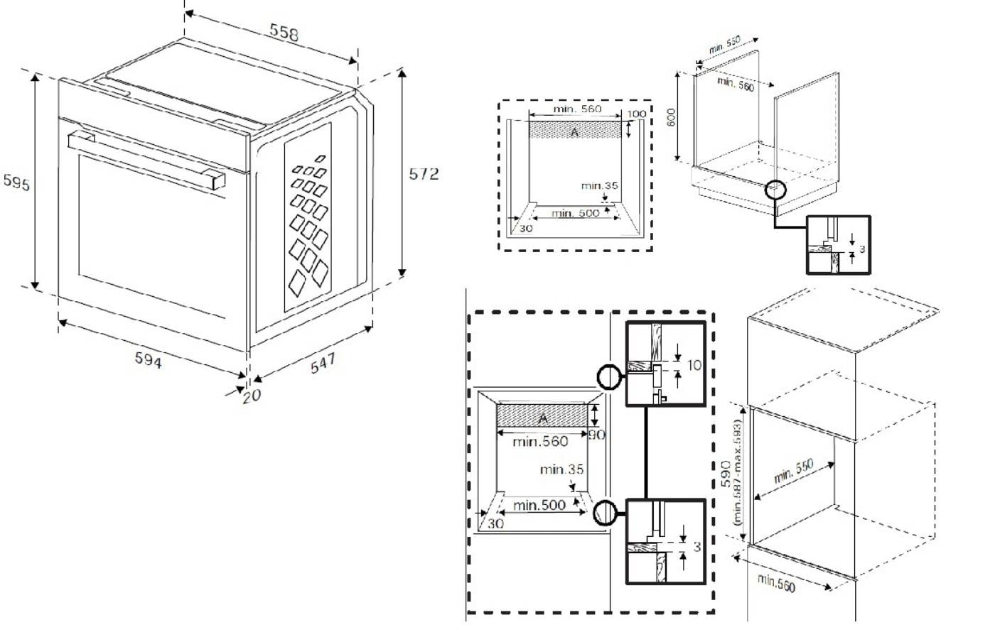 Four encastrable pyrolyse BEKO  - BBIE17300BFP