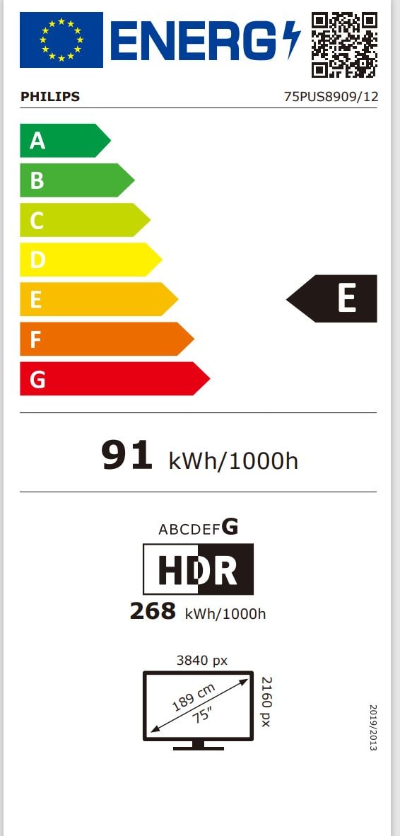 TV LED 4K 189 cm PHILIPS  - 75PUS8909