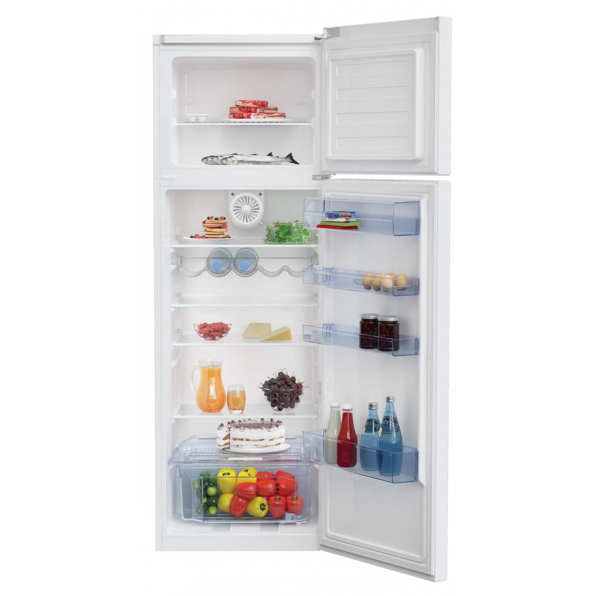 BEKO Réfrigérateur congélateur haut Froid brassé MinFrost 306L Blanc - RDSA310K30WN
