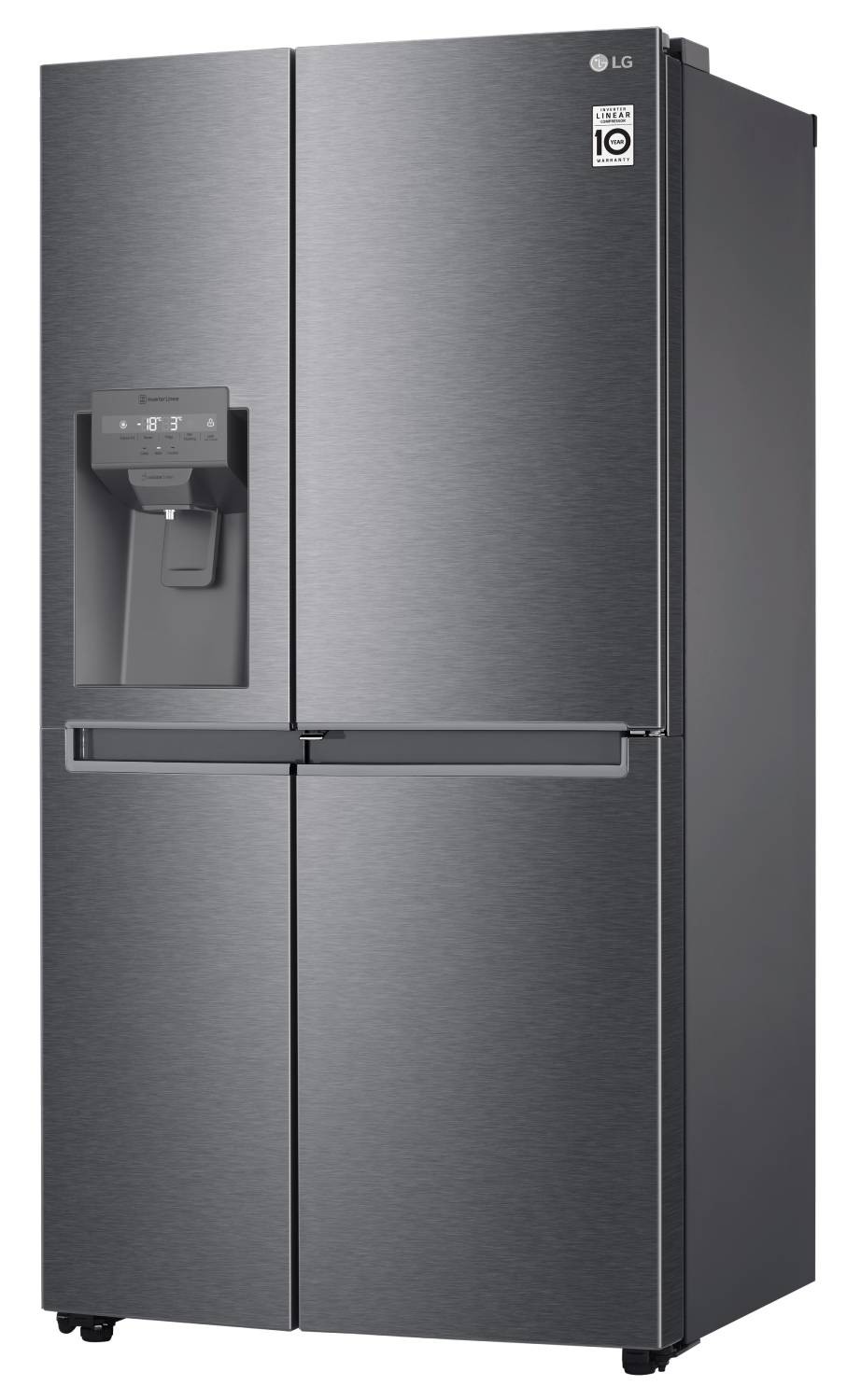 LG Réfrigérateur américain Door-in-Door 634L Gris Métal - GSJV31DSXF
