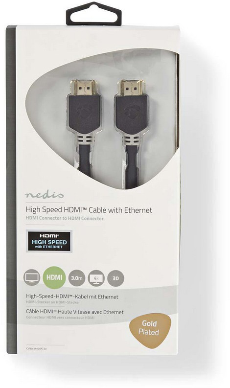 Câble HDMI NEDIS  - CVBW34000AT30