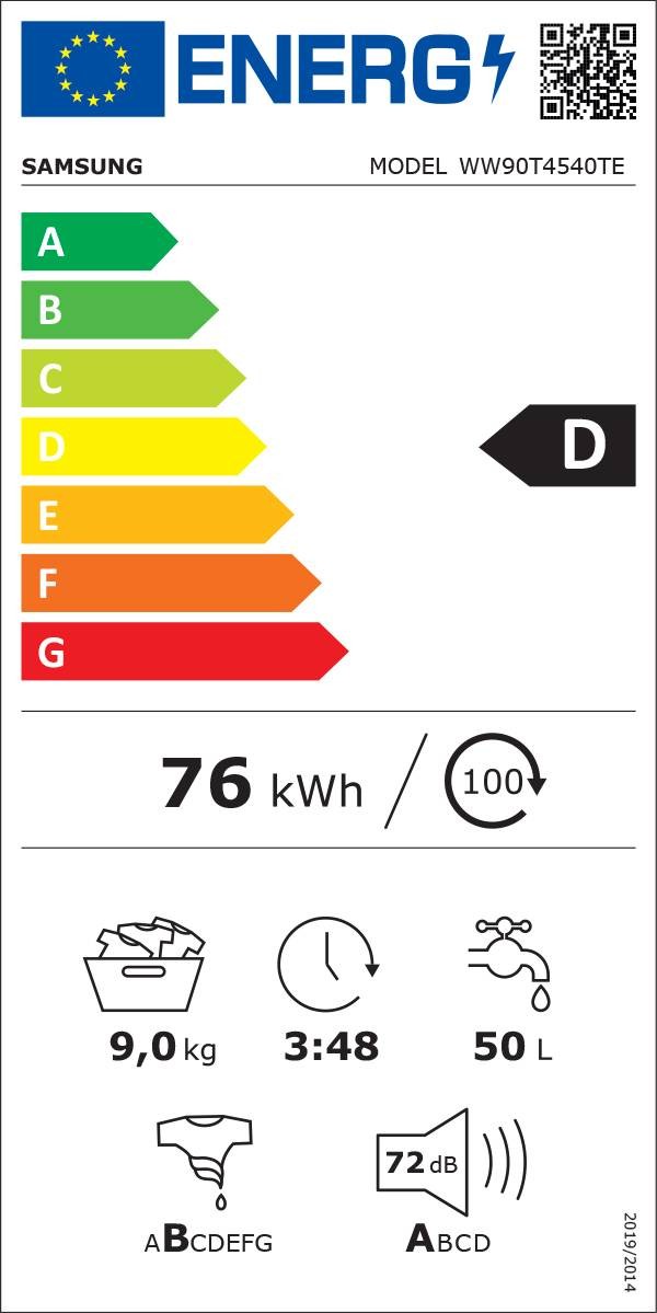 Lave linge Frontal SAMSUNG 9kg - WW90T4540TE