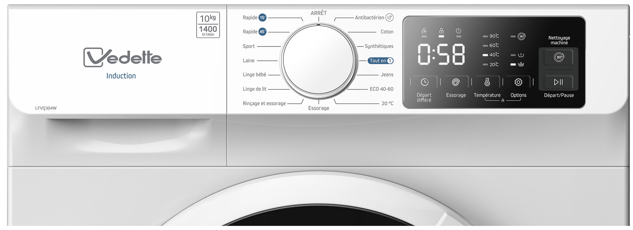 Lave linge Frontal VEDETTE  - LFVQ304W