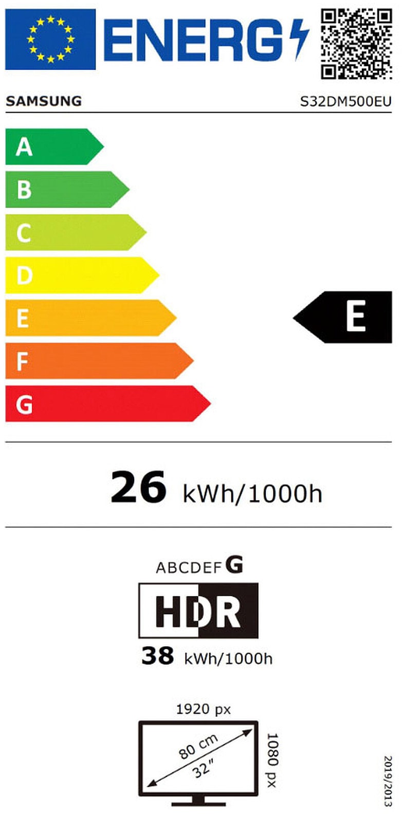 Ecran 32 pouces Full HD SAMSUNG  - LS32DM500EUXEN