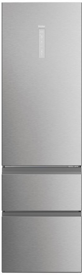 Réfrigérateur congélateur bas HAIER Total No Frost 414L Inox HTW5620DNMG