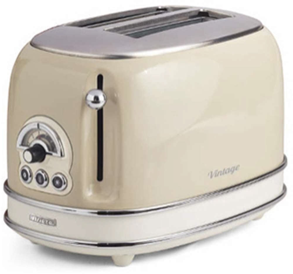 Grille pain ARIETE Toaster 2 fentes Vintage Beige VINTAGE155BEIGE