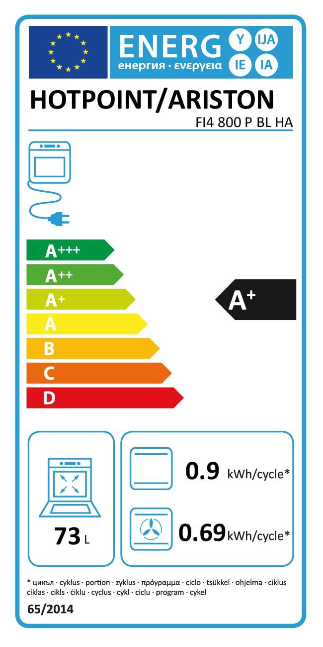 Four encastrable pyrolyse HOTPOINT  - FI4800PBLHA