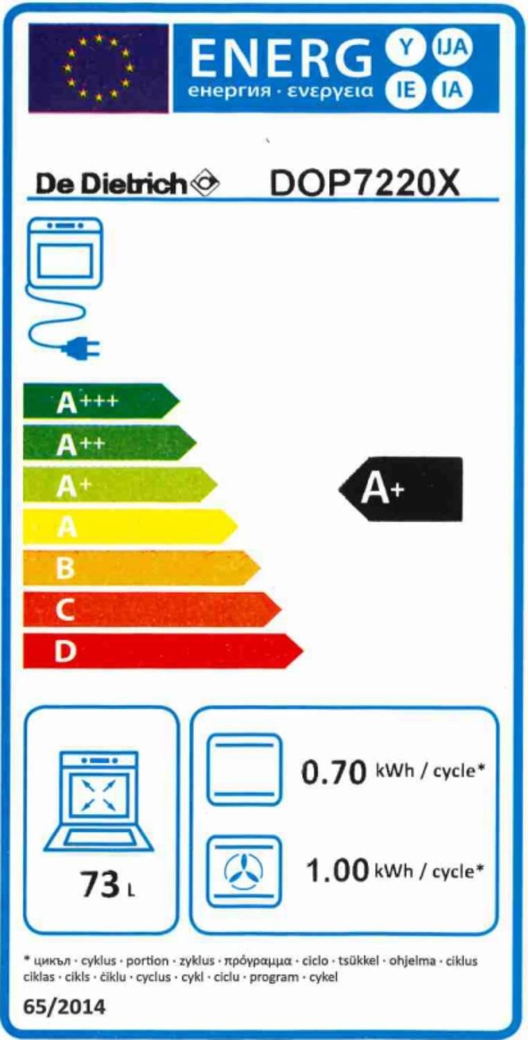 Four Encastrable Pyrolyse DE DIETRICH DOP7220X | U-Techno.fr